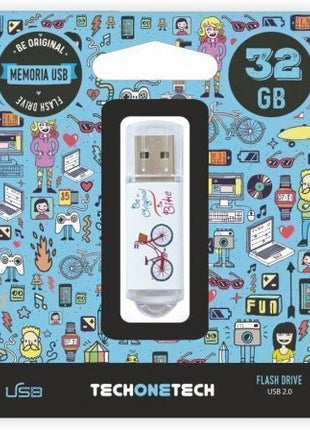 Pendrive 32GB Tech One Tech Be Bike USB 2.0 - Tiensol