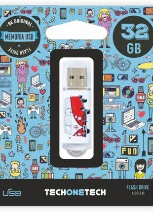 Pendrive 32GB Tech One Tech Camper VAN - VAN USB 2.0 - Tiensol