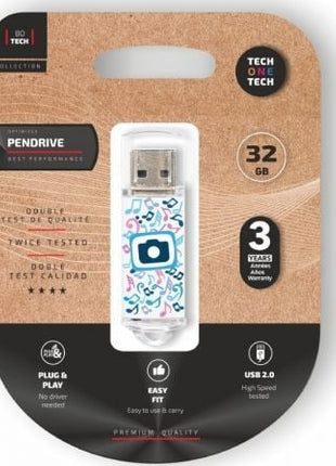 Pendrive 32GB Tech One Tech Foto Dream USB 2.0 - Tiensol