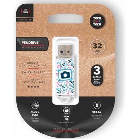 Pendrive 32GB Tech One Tech Foto Dream USB 2.0 - Tiensol