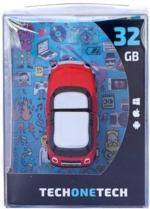 Pendrive 32GB Tech One Tech Mini Cooper S Rojo USB 2.0 - Tiensol