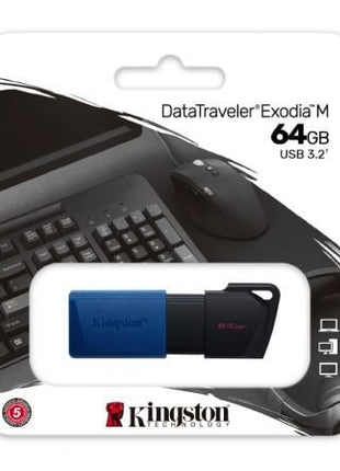 Pendrive 64GB Kingston DataTraveler Exodia M USB 3.2 - Tiensol