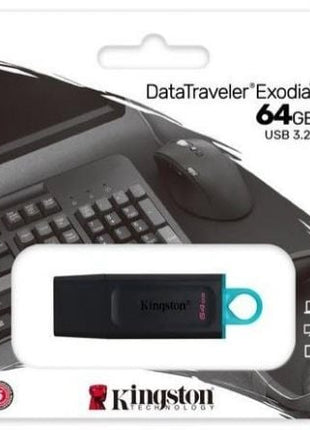 Pendrive 64GB Kingston DataTraveler Exodia USB 3.2 - Tiensol