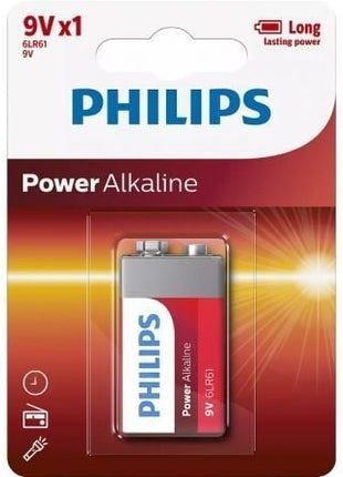 Pila Alcalina Philips 6LR61P1B/10/ 9V - Tiensol