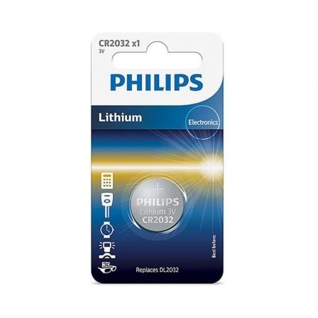 Pila de Botón Philips CR2032/ 3V - Tiensol