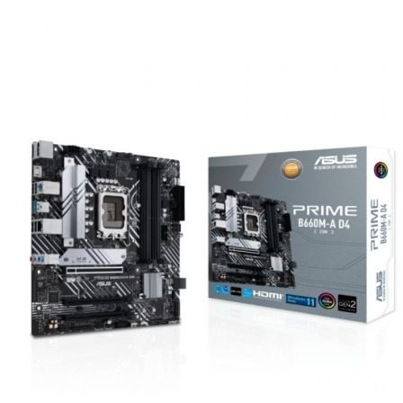 Placa Base Asus Prime B660M - A D4 - CSM/ Socket 1700/ Micro ATX - Tiensol