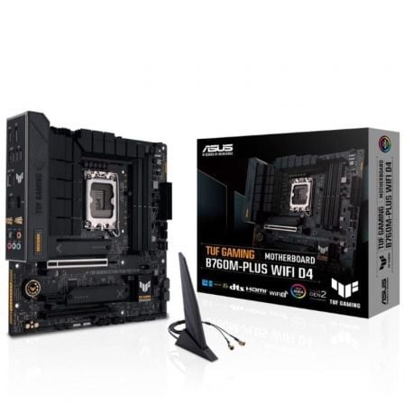 Placa Base Asus TUF GAMING B760M - PLUS WIFI D4/ Socket 1700/ Micro ATX - Tiensol