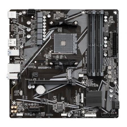 Placa Base Gigabyte B550M K Socket AM4/ Micro ATX - Tiensol