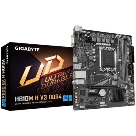 Placa Base Gigabyte H610M H V3 DDR4 Socket 1700/ Micro ATX - Tiensol