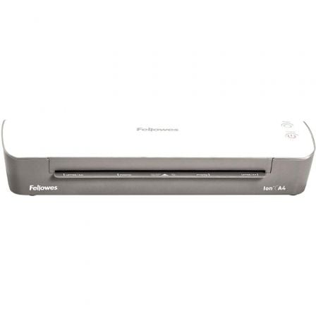 Plastificadora Fellowes Ion A4 4560001/ hasta A4 y 80 - 125 Micras/ Blanca y Gris - Tiensol