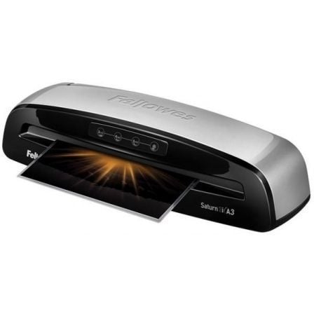 Plastificadora Fellowes Saturn 3I A3/ hasta A3 y 125 Micras/ Gris y Negra - Tiensol