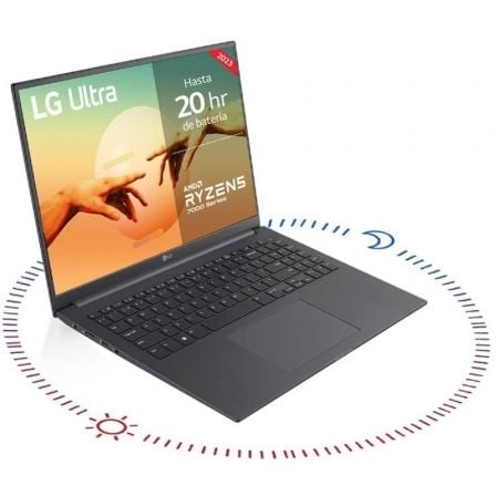 Portátil LG Ultra 16UD70R - G.AX56B Ryzen 5 7530U/ 16GB/ 512GB SSD/ 16'/ Sin sistema operativo - Tiensol