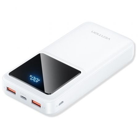 Powerbank 20000mAh Vention FHLW0/ 22.5W/ Blanca - Tiensol