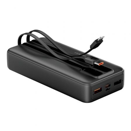 Powerbank 20000mAh Vention FHPB0/ 22.5W/ Negra/ Incluye Cable USB TIpo - C y Lightning - Tiensol