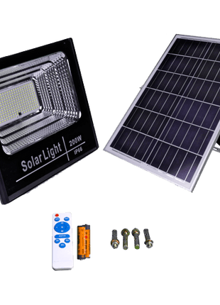 Proyector LED Solar 200W 200 LEDs 1250 Lúmenes JND - 7451 - Tiensol