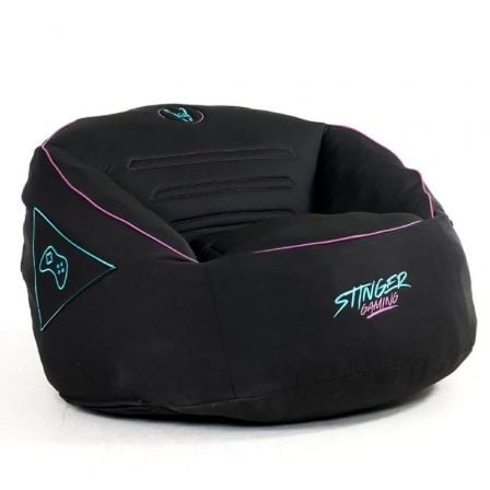 Puff Woxter Stinger Gaming/ con relleno/ Azul y Negro - Tiensol