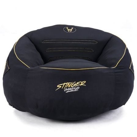 Puff Woxter Stinger Gaming/ con relleno/ Negro y Dorado - Tiensol