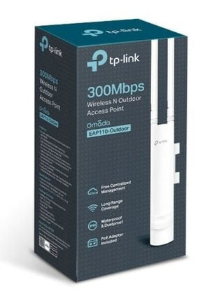 Punto de Acceso Inalámbrico TP - Link Omada EAP110 PoE 300Mbps/ 2.4GHz/ Antenas de 5dBi/ WiFi 802.11n/b/g - Tiensol