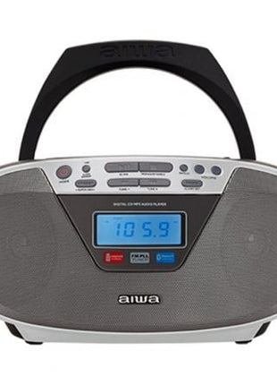 Radio CD Aiwa BoomBox BBTU - 400SL/ 6W/ Plata - Tiensol