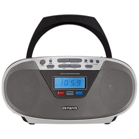 Radio CD Aiwa BoomBox BBTU - 400SL/ 6W/ Plata - Tiensol