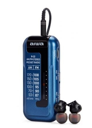 Radio Portátil Aiwa R - 22BL/ Azul - Tiensol