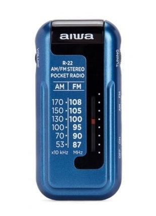 Radio Portátil Aiwa R - 22BL/ Azul - Tiensol