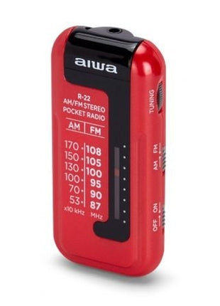 Radio Portátil Aiwa R - 22RD/ Roja - Tiensol