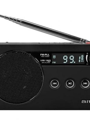 Radio Portátil Aiwa RS - 77PLLBK/ Negra - Tiensol