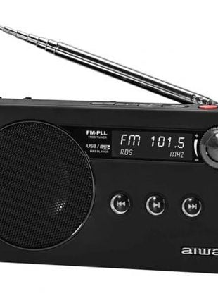 Radio Portátil Aiwa RS - 77PLLBK/ Negra - Tiensol