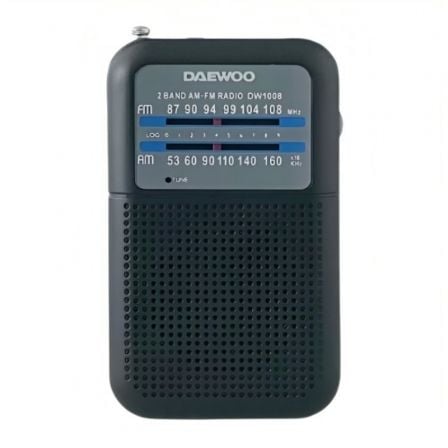 Radio Portátil Daewoo DW1008/ Negra - Tiensol