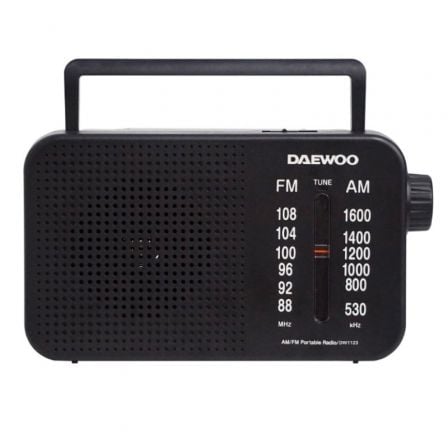 Radio Portátil Daewoo DW1123/ Negra - Tiensol