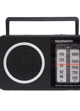 Radio Portátil Daewoo DW1124/ Negra - Tiensol