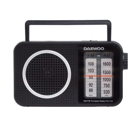 Radio Portátil Daewoo DW1124/ Negra - Tiensol