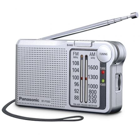 Radio Portátil Panasonic RF - P150D/ Plata - Tiensol