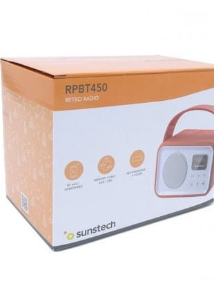 Radio Portátil Sunstech RPBT450/ Roja - Tiensol