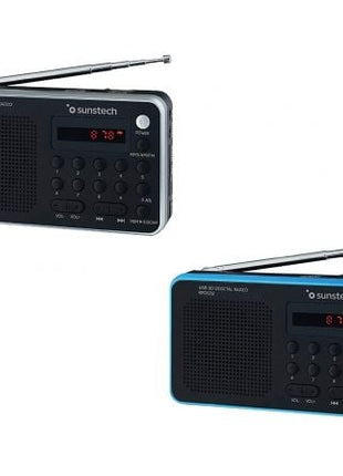 Radio Portátil Sunstech RPD32SL/ Plata - Tiensol