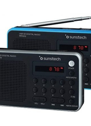 Radio Portátil Sunstech RPD32SL/ Plata - Tiensol