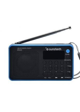 Radio Portátil Sunstech RPDS32BL/ Negra y Azul - Tiensol