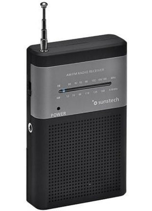 Radio Portátil Sunstech RPS42BLISBK/ Negra - Tiensol