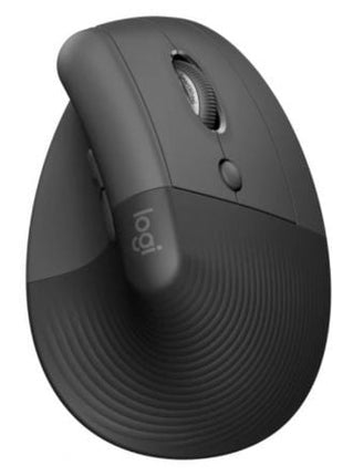 Ratón Ergonómico Inalámbrico por Bluetooth/ 2.4GHz Logitech Lift Vertical Ergonomic Mouse/ Hasta 4000 DPI/ Grafito - Tiensol