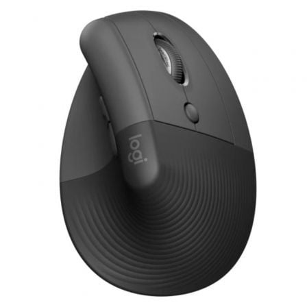 Ratón Ergonómico Inalámbrico por Bluetooth/ 2.4GHz Logitech Lift Vertical Ergonomic Mouse/ Hasta 4000 DPI/ Grafito - Tiensol