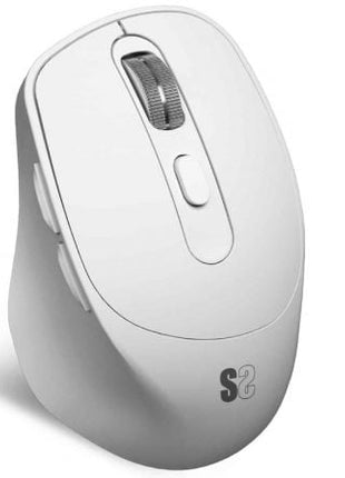 Ratón Ergonómico Inalámbrico por Bluetooth/ 2.4GHz Subblim Comfort Ergo Dual Battery/ Batería recargable/ Hasta 2400 DPI/ Blanco - Tiensol