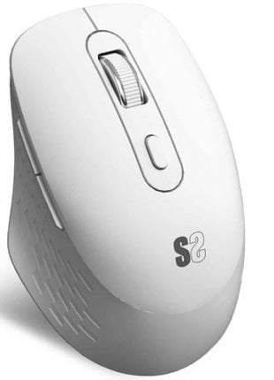 Ratón Ergonómico Inalámbrico por Bluetooth/ 2.4GHz Subblim Curve Ergo Dual Battery/ Batería recargable/ Hasta 1600 DPI/ Blanco - Tiensol