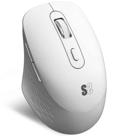 Ratón Ergonómico Inalámbrico por Bluetooth/ 2.4GHz Subblim Curve Ergo Dual Battery/ Batería recargable/ Hasta 1600 DPI/ Blanco - Tiensol