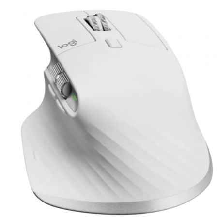 Ratón Ergonómico Inalámbrico por Bluetooth Logitech MX Master 3S/ Batería recargable/ Hasta 8000 DPI/ Gris Pálido - Tiensol