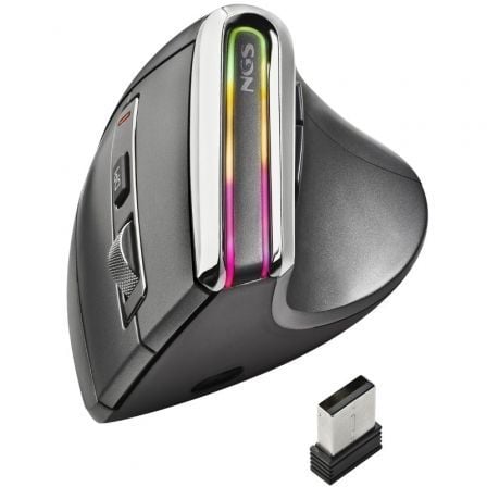 Ratón Ergonómico Inalámbrico por Bluetooth NGS Evo Karma/ Batería recargable/ Hasta 3200 DPI - Tiensol