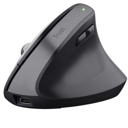 Ratón Ergonómico Inalámbrico por Bluetooth Trust Bayo+/ Batería Recargable/ Hasta 2400 DPI - Tiensol