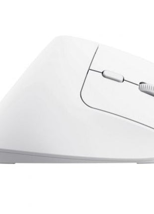 Ratón Ergonómico Inalámbrico por Bluetooth Trust Bayo+/ Batería Recargable/ Hasta 2400 DPI/ Blanco - Tiensol