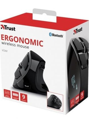 Ratón Ergonómico Inalámbrico por Bluetooth Trust Voxx/ Hasta 2400 DPI - Tiensol