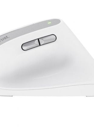 Ratón Ergonómico Inalámbrico Trust Bayo II/ Batería recargable/ Hasta 2400 DPI/ Blanco - Tiensol